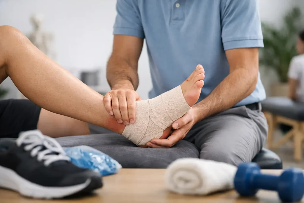 Ankle Sprain Physio Northampton: What Helps